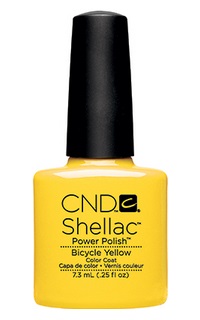 - CND Shellac Bicycle Yellow